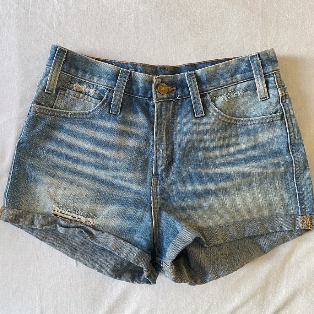 Levi’s medium wash denim shorts